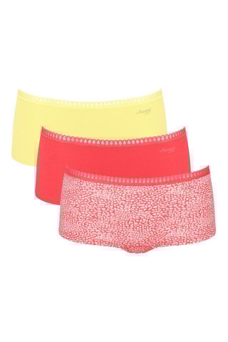 3 shortys  - Blanc, rouge et jaune
