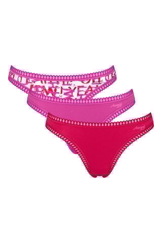 3 strings Go Crush - Fuchsia et rose foncé