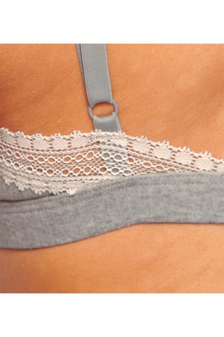 Soutien-gorge - 
Gris et blanc