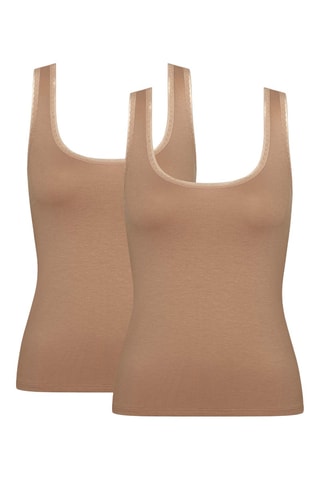 2 débardeurs GO Tank  - Marron