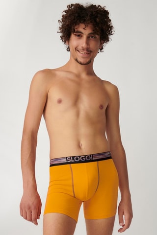 2 boxers Go ABC Natural H   - Jaune