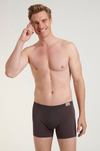 2 boxers Natural H  - Marron