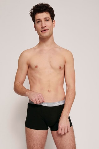 2 boxers Go ABC  - Noir et gris