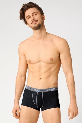 2 boxers Start  - Noir et gris