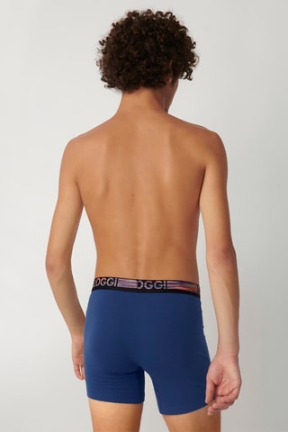 2 boxers men GO ABC H  - Noir et bleu