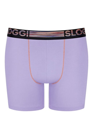 2 boxers men GO ABC - Violet et vert olive