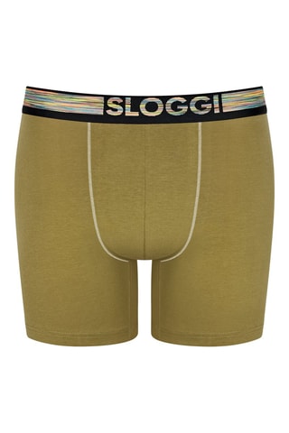 2 boxers men GO ABC - Violet et vert olive