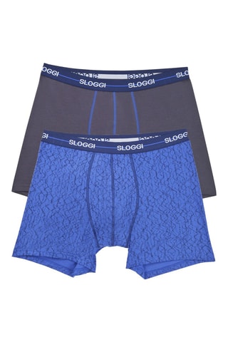 2 boxers Start Short C2P - Bleu et gris