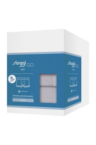 6 boxers Go ABC 2.0 - Gris clair