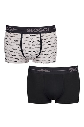 2 boxers Go Movember - Noir et blanc