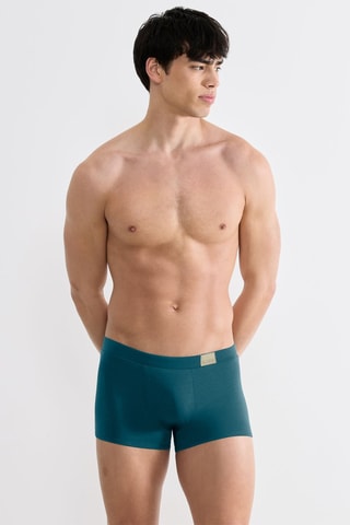 2 boxers GO Natural Hipster  - Bleu et gris