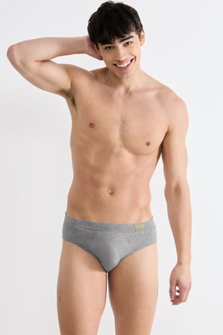 2 slips GO Natural  - Bleu et gris