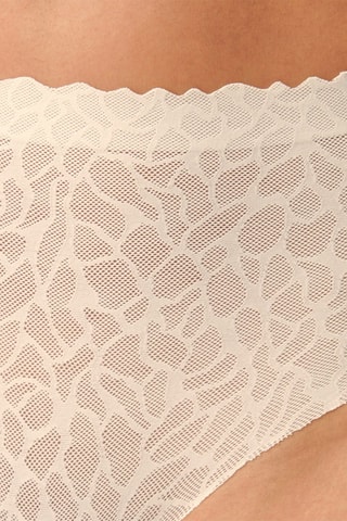 Culotte taille haute Zero Feel Lace  - Blanc