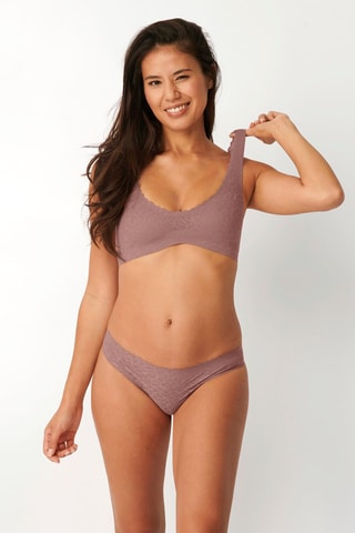 Culotte Zero Feel Lace  - Marron