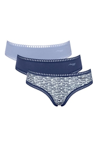 3 culottes Hipster  - Bleu