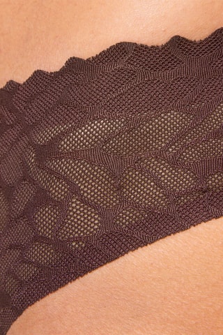 Culotte Zero Feel Lace  - Marron