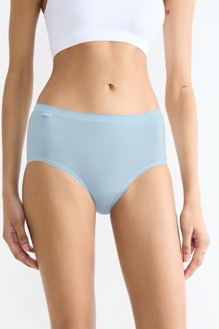 3 culottes Basic Midi  - Blanc et bleu