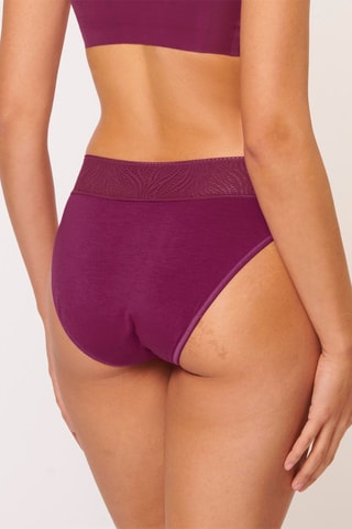 Culotte menstruelle - Flux léger - 
Lie-de-vin