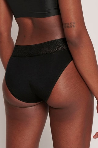 Culotte menstruelle taille haute Period - Flux important - Noir