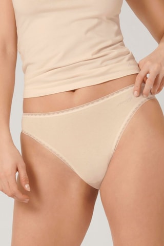 2 culottes en coton biologique Go - Nude