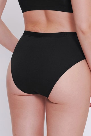 3 culottes en coton biologique Go Casual - Noir