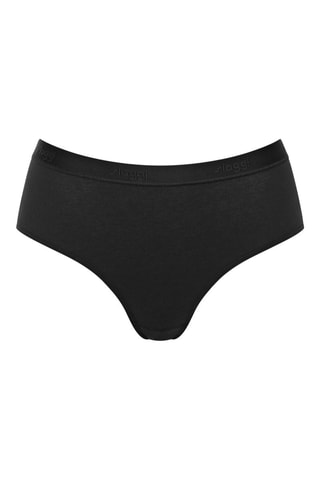 3 culottes en coton biologique Go Casual - Noir