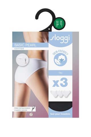 3 culottes Basic Pearl - Noir