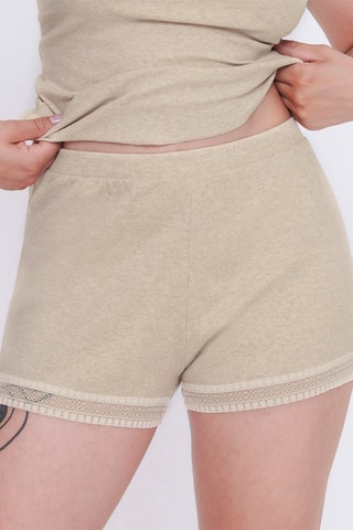 Short GO Ribbed  - Beige