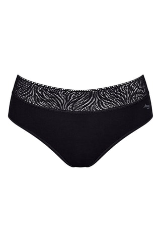 Culotte menstruelle taille haute - Flux léger - 
Noir