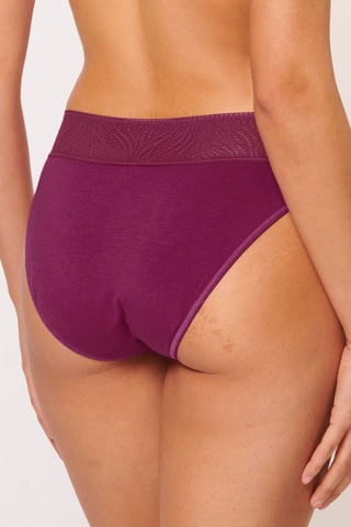 Culotte menstruelle - Flux moyen - Lie-de-vin