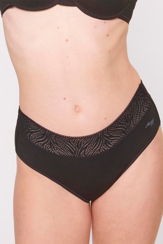Culotte menstruelle taille haute Period - Flux moyen - Noir