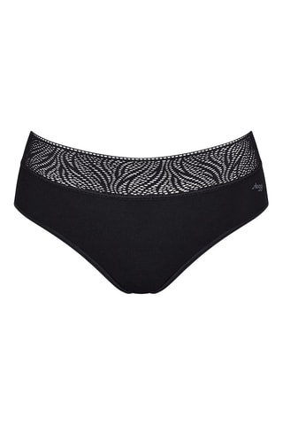 Culotte menstruelle taille haute Period - Flux moyen - Noir