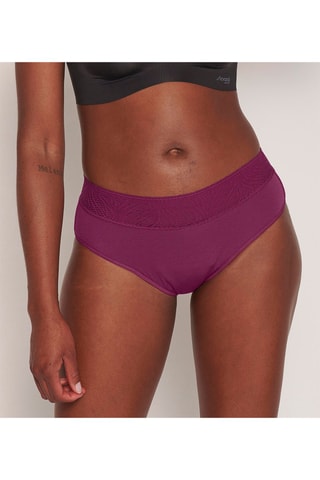 Culotte menstruelle taille haute Period - Flux important - Lie-de-vin