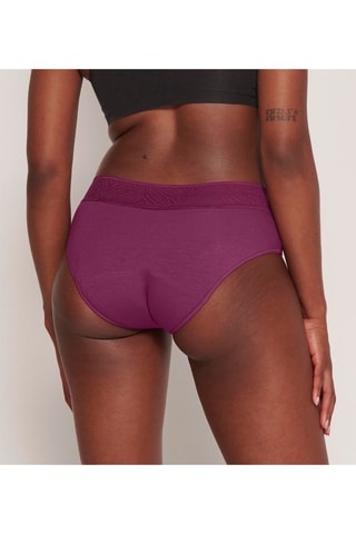 Culotte menstruelle taille haute Period - Flux important - Lie-de-vin