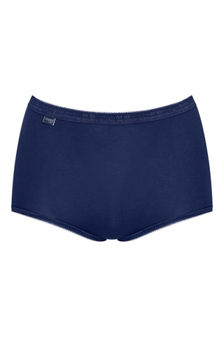 3 shortys taille haute Basic + - Bleu