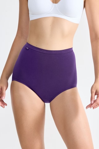 3 shortys taille haute Basic + - Violet