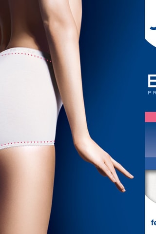 3 shortys taille haute Basic + - Violet