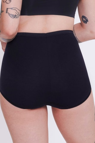 3 shortys taille haute Basic - Noir