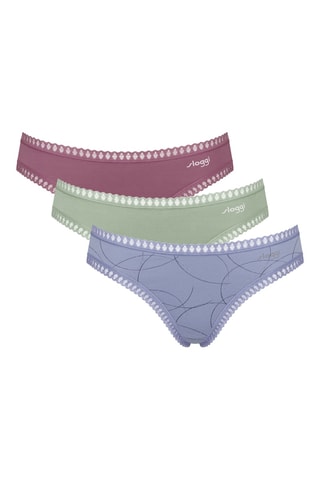 3 culottes Go Crush - Mauve, vert et bleu