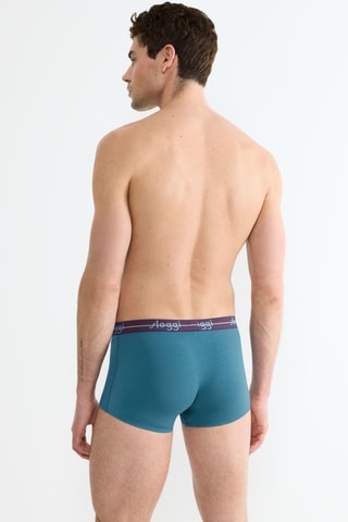 2 boxers Start Hipster - Violet et bleu canard