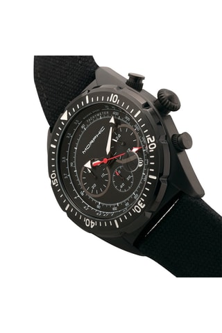 Leren Quartz Horloge M53 series Zwart en Wit