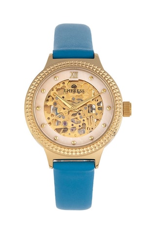 Automatisch Leren Horloge Alice Blauw en Goudkleurig