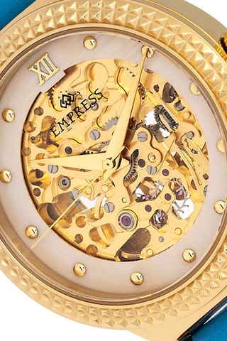 Automatisch Leren Horloge Alice Blauw en Goudkleurig