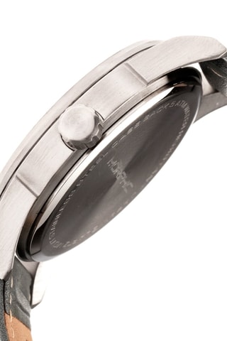 Leren Quartz Horloge M63 - Grijs