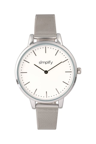 Stalen Quartz Horloge 5800 - Zilverkleurig