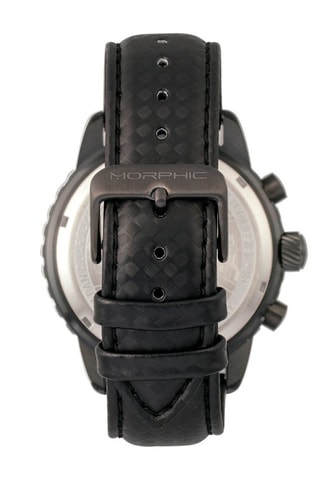 Leren Quartz Horloge M51 - Chronograaf - Grijs