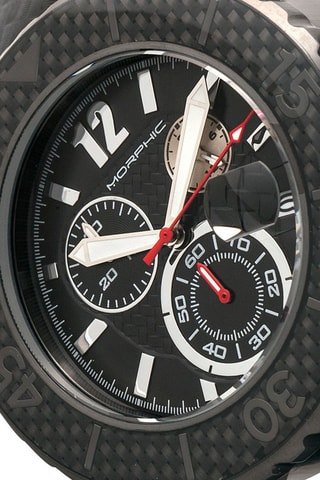 Leren Quartz Horloge M51 - Chronograaf - Grijs