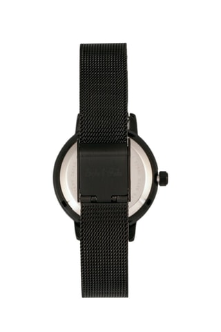 Legering Quartz Horloge met Swarovski Kristallen Cambridge Zwart en Wit
