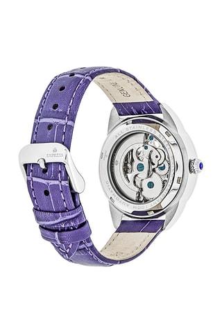 Automatisch Leren Horloge Godiva   Lavendelpaars en Zilverkleurig