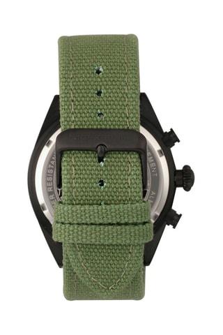 Leren Quartz Horloge M53 series Kaki en Zwart